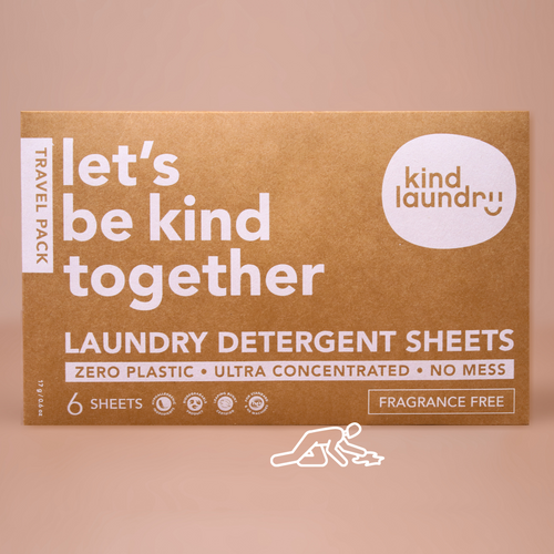 Laundry Soap Sheets (Travel Pack) - Fragrance Free (6 Sheets/Loads)